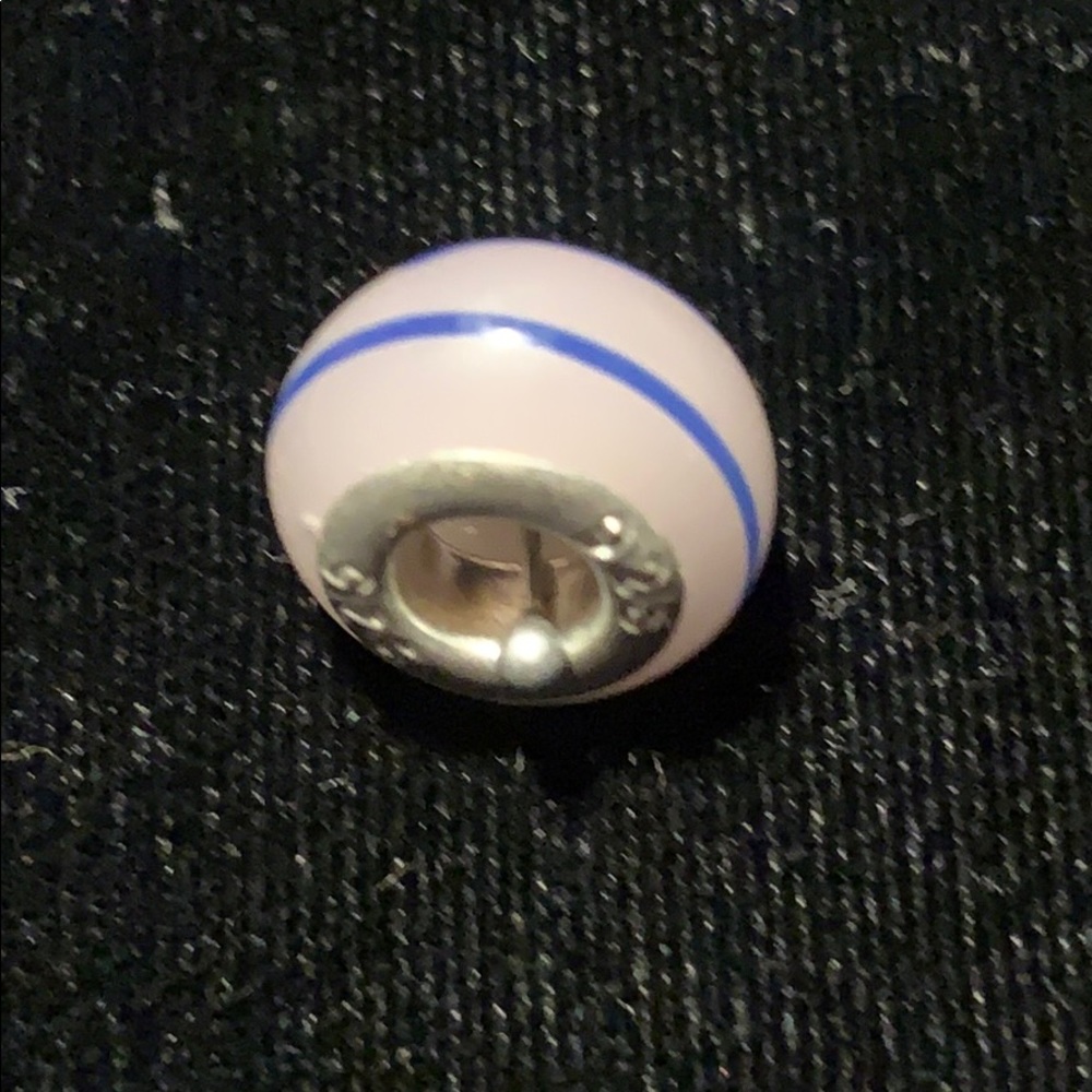 Sterling Silver Murano Glass Bead Vintage